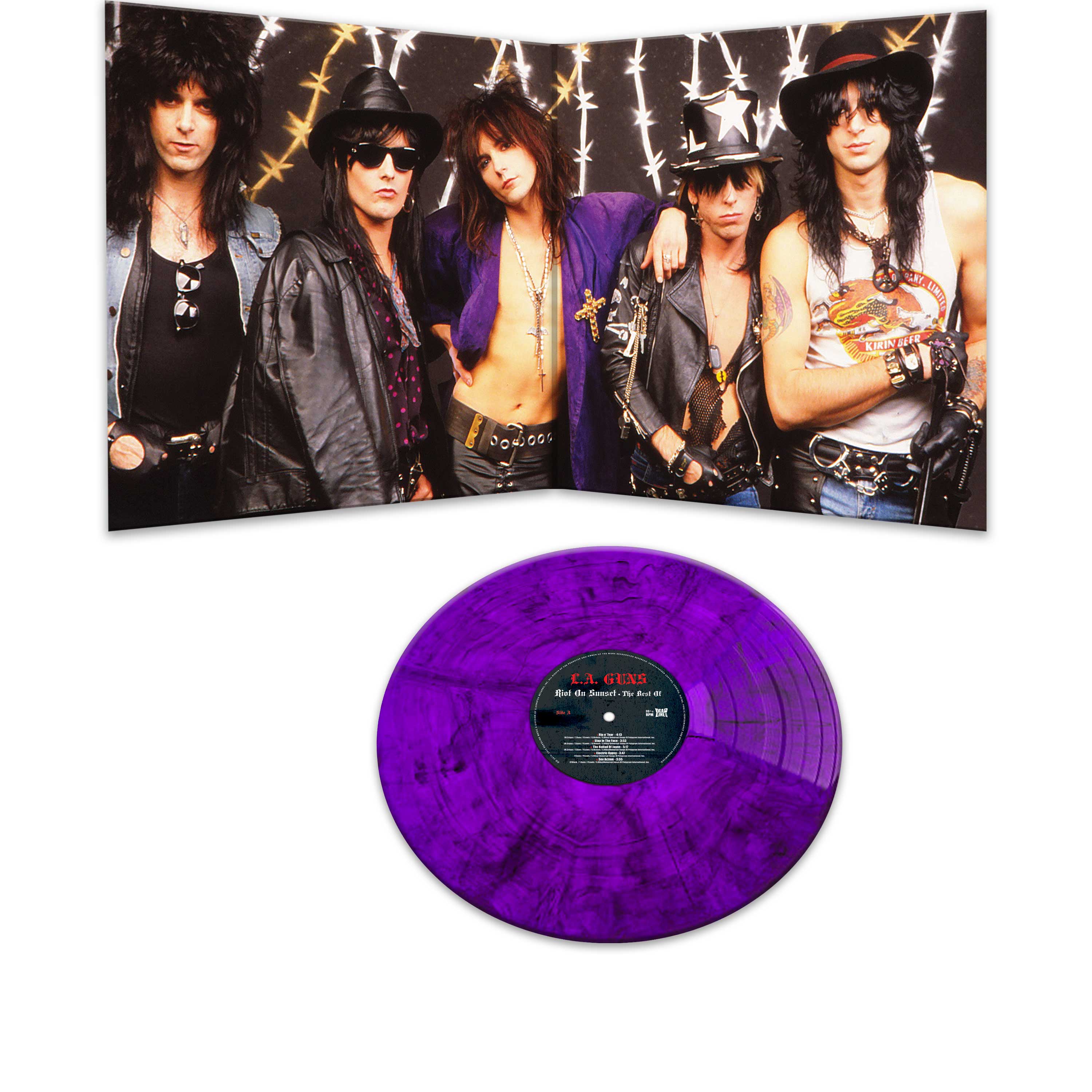 L.A. Guns - Riot On Sunset - The Best Of (Purple Marble Vinyl)