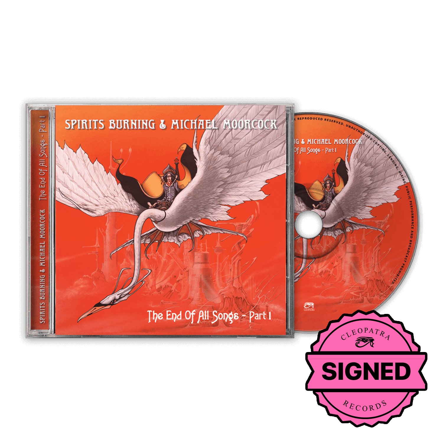 Spirits Burning & Michael Moorcock - The End Of All Songs (CD - Signed by Michael Moorcock)