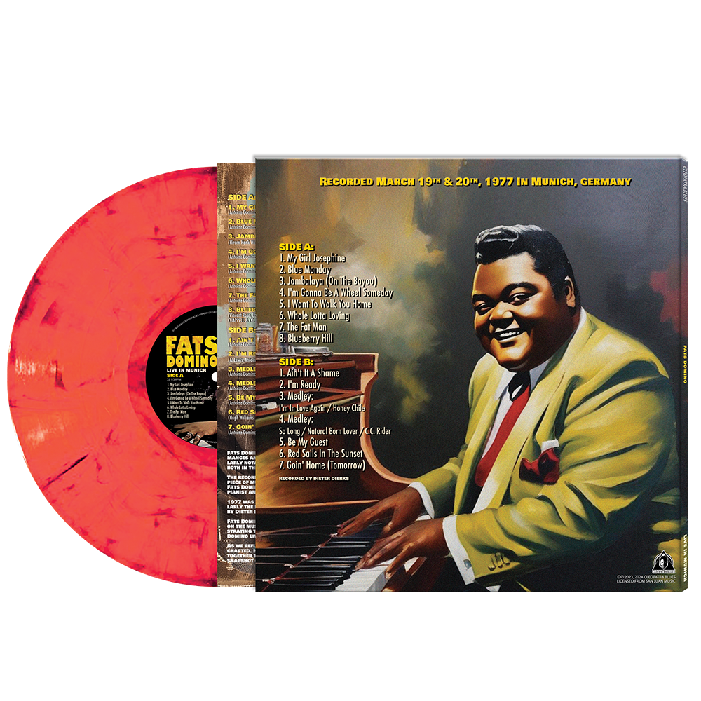 Fats Domino - Live In Munich (Red Marble Vinyl) - Cleopatra Records