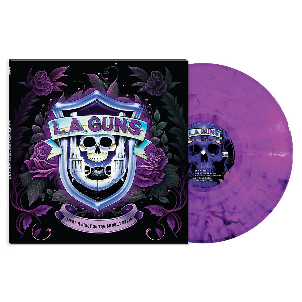 L.A. Guns - Live! A Night On The Sunset Strip (Purple Marble Vinyl) - Cleopatra Records