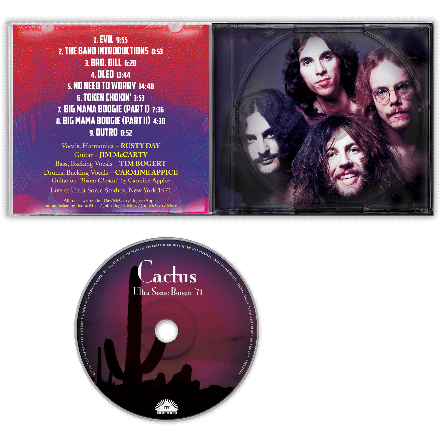 Cactus - Ultra Sonic Boogie 1971 (Jewel Case CD) - Cleopatra Records