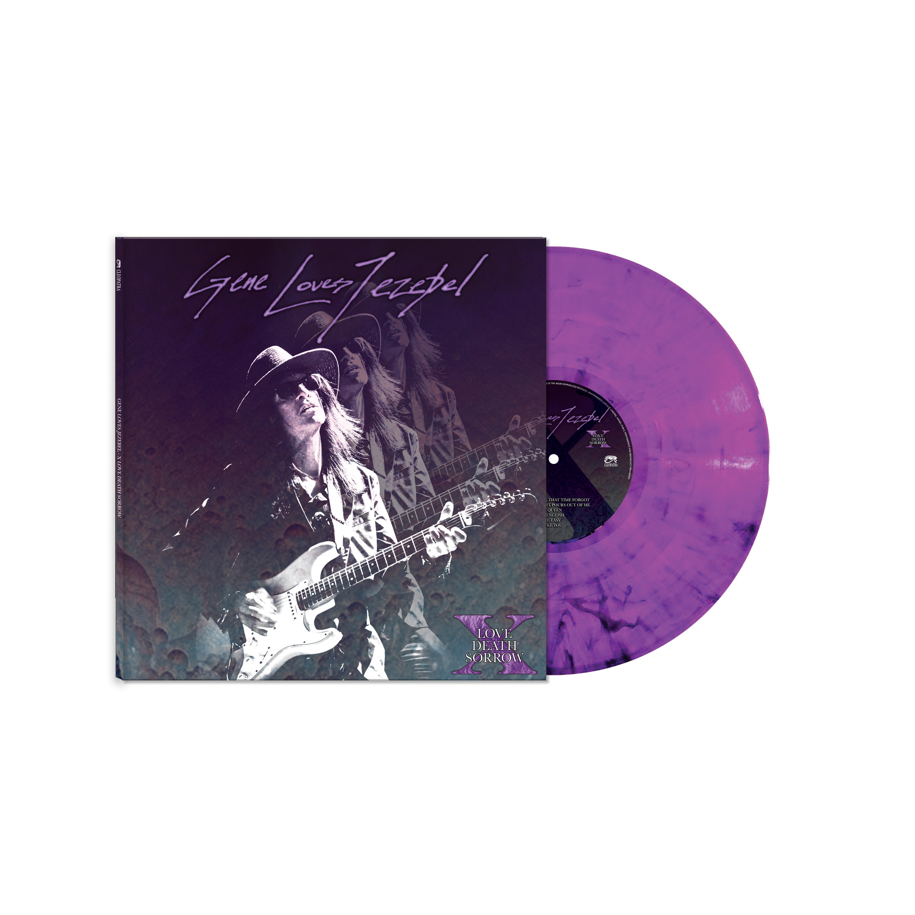 Gene Loves Jezebel featuring Jay Aston - X - Love Death Sorrow (Purple Marble Vinyl) - Cleopatra Records