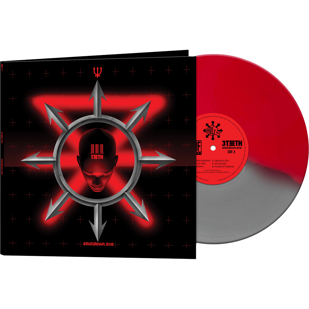 3Teeth - Shutdown.exe (Red-Silver Split Color Vinyl) - Cleopatra Records