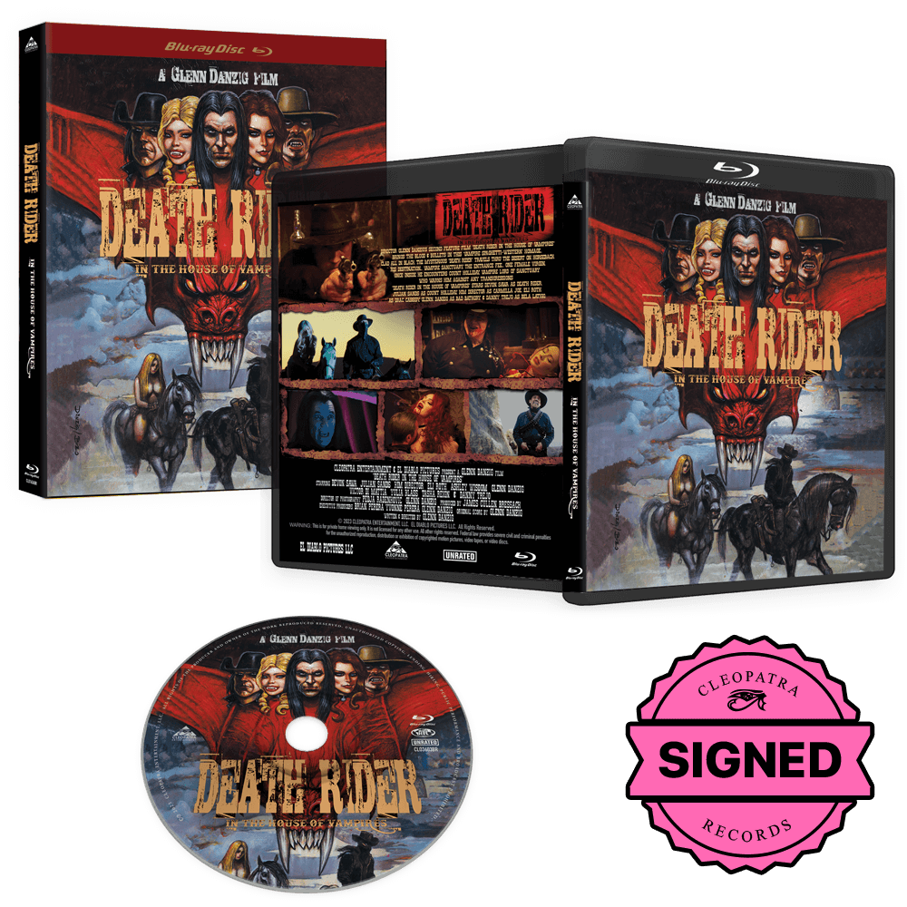 Death Rider in the House of Vampires (Classic Poster) (Blu-Ray - Signed by Glenn Danzig)