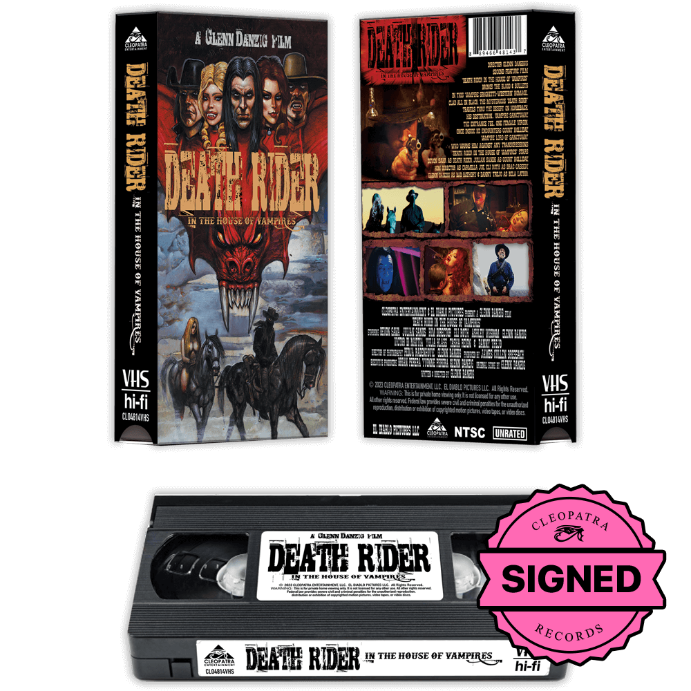 Death Rider in the House of Vampires (Classic Cover) (VHS - Signed by