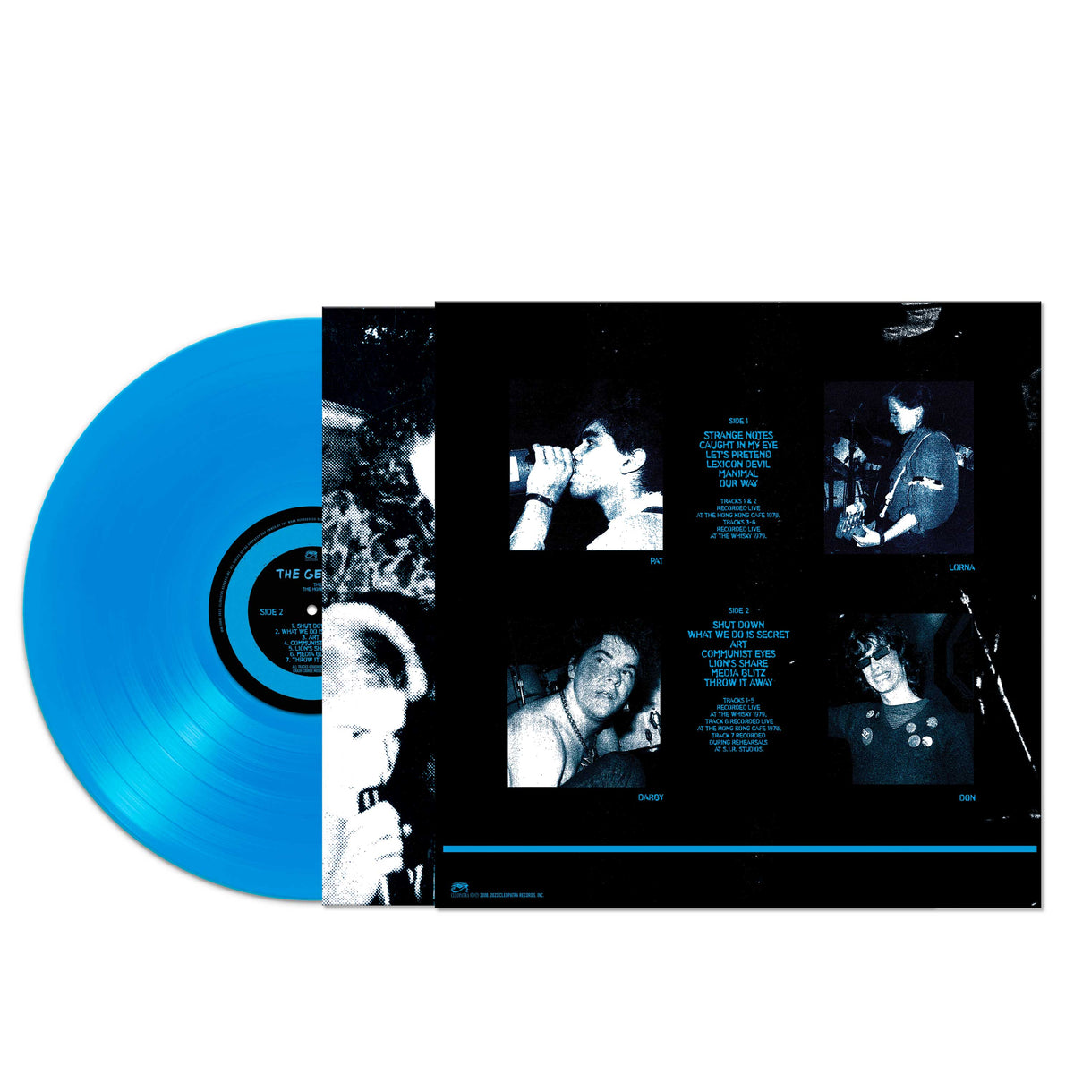 The Germs - The Whisky- The Hong Kong Cafe - 78-79 (Blue Vinyl)