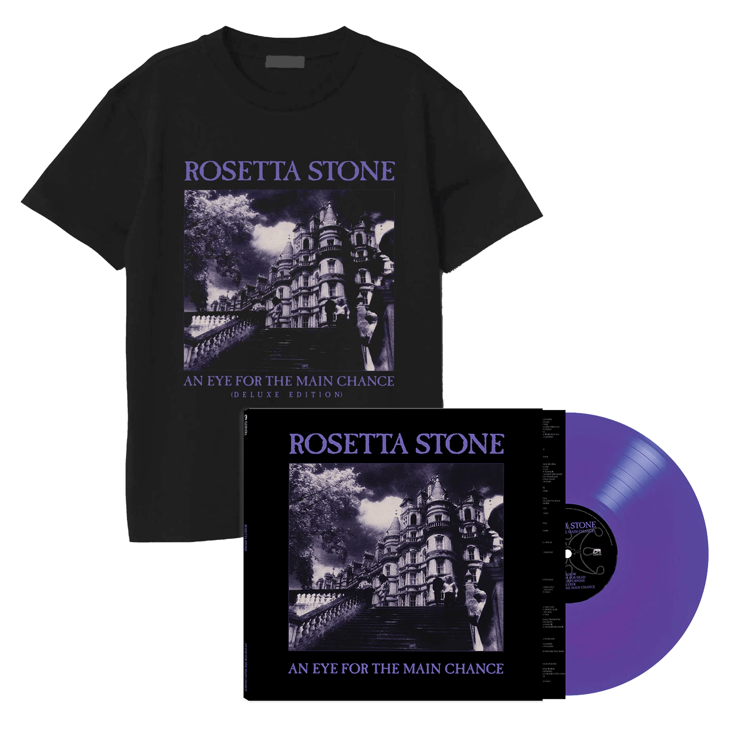 Rosetta Stone - An Eye For The Main Chance (Purple Vinyl LP + T-Shirt Bundle)