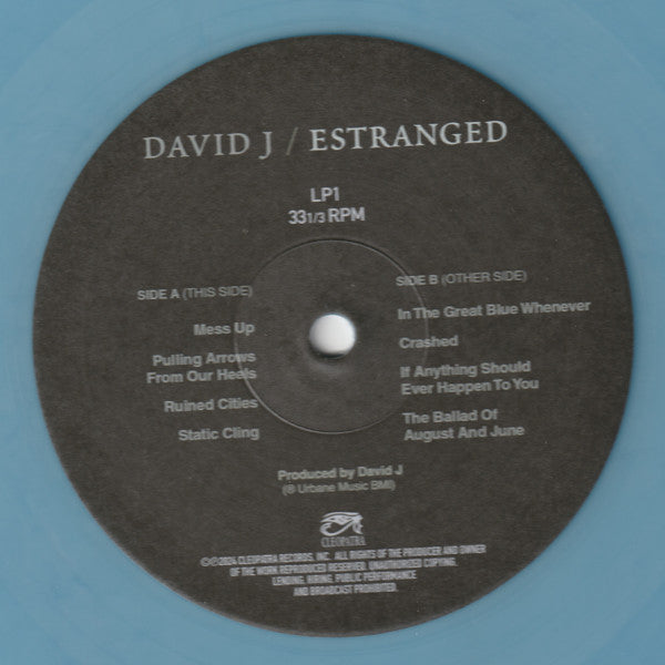 David J - Estranged (Double Blue Vinyl) - Cleopatra Records