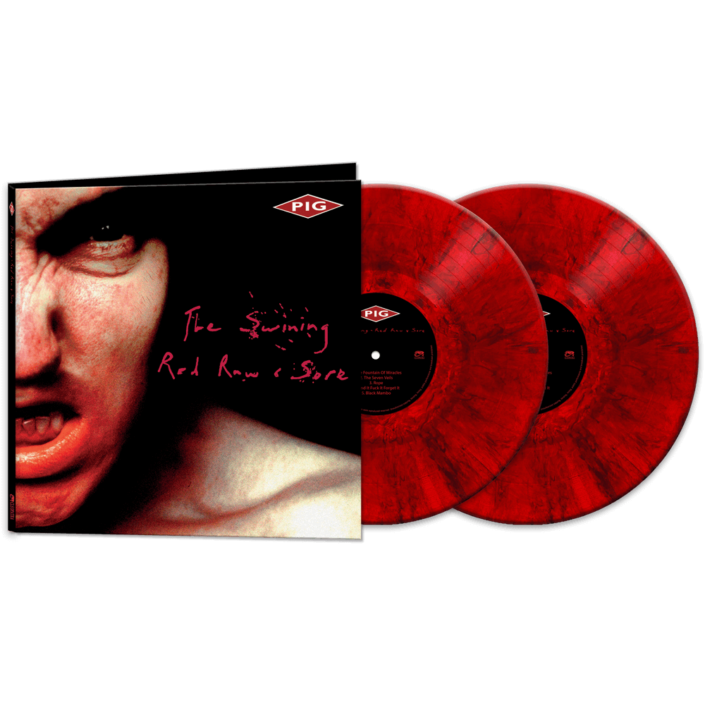 PIG - The Swining - Red, Raw & Sore (Red Marble Double Vinyl) - Cleopatra Records