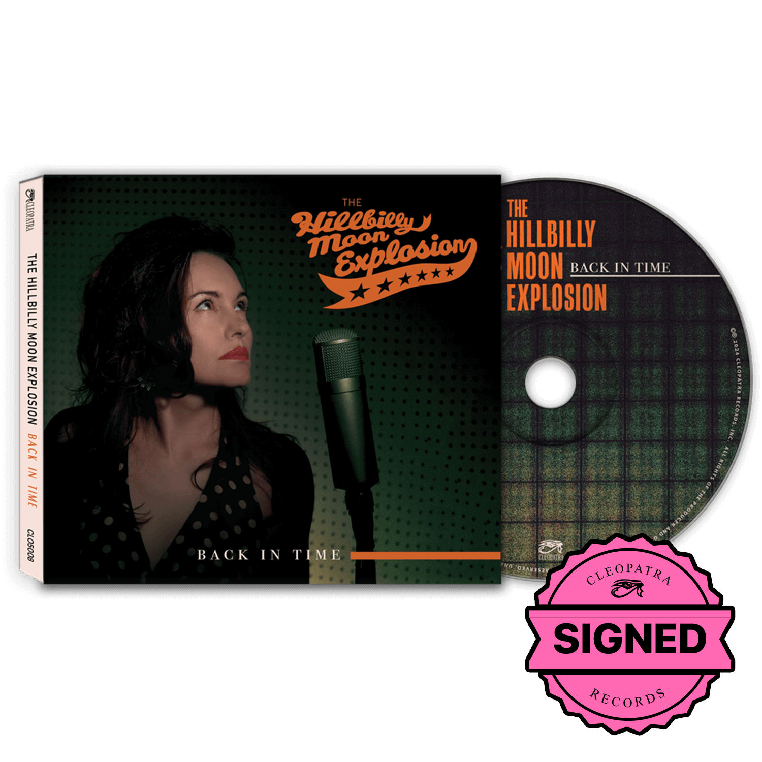 Hillbilly Moon Explosion - Back In Time (CD - Signed by Signed by Emanuela Hutter, Oliver Baroni, Duncan James, Sylvain Petite)