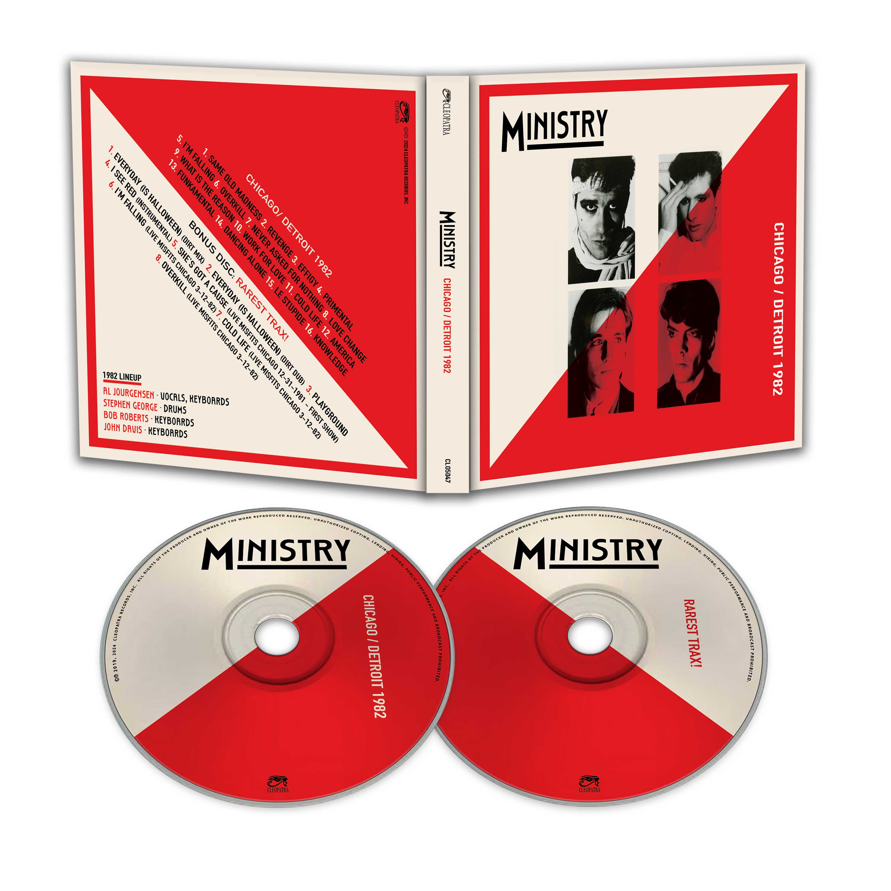 Ministry - Chicago - Detroit 1982 Deluxe Edition (Double CD) - Cleopatra Records