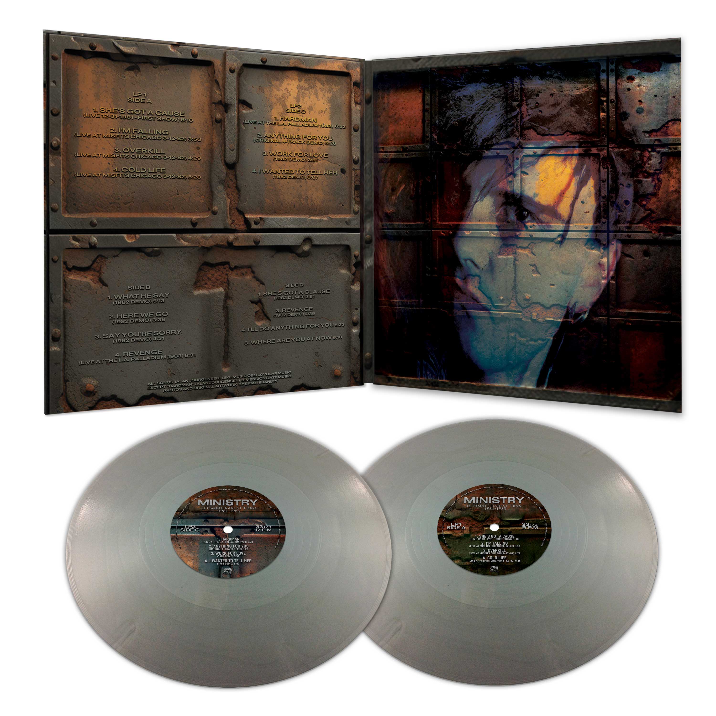 Ministry - Ultimate Rarest Tracks (Silver Double Vinyl) - Cleopatra Records