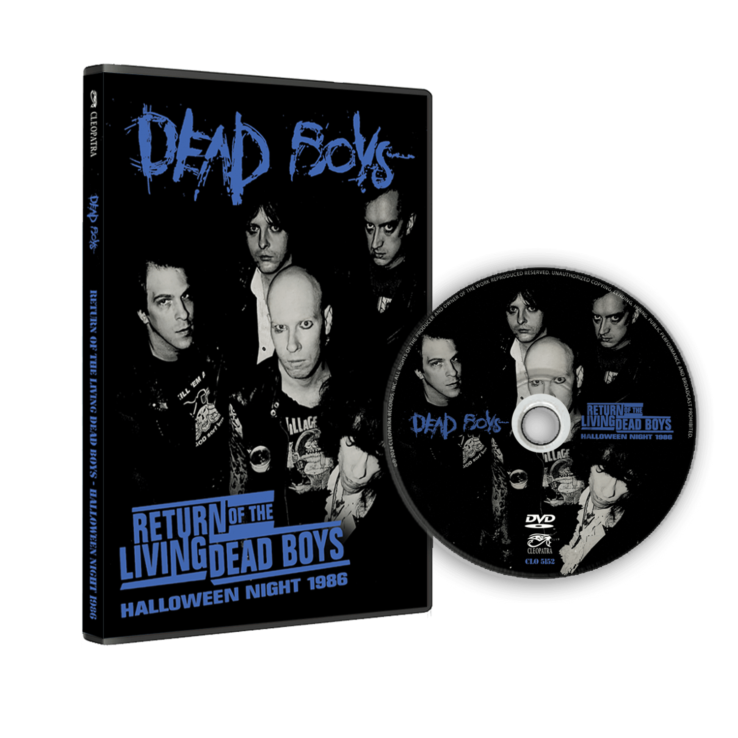 Dead Boys - Return Of The Living Dead Boys - Halloween Night 1986 (DVD or Blu-Ray) - Cleopatra Records