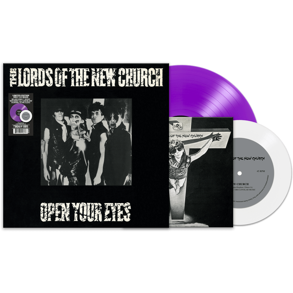 The Lords Of The New Church - Open Your Eyes (Purple LP + White 7" Vinyl) - Cleopatra Records