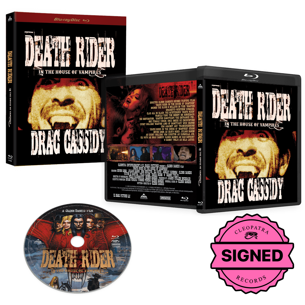 Death Rider in the House of Vampires (Drac Cassidy) (Blu-Ray - Signed