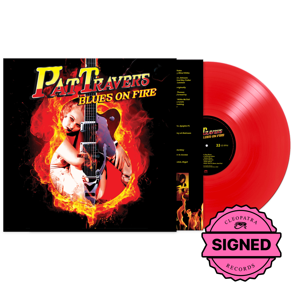 Pat Travers - Blues on Fire (Red Vinyl - Signed by Pat Travers)