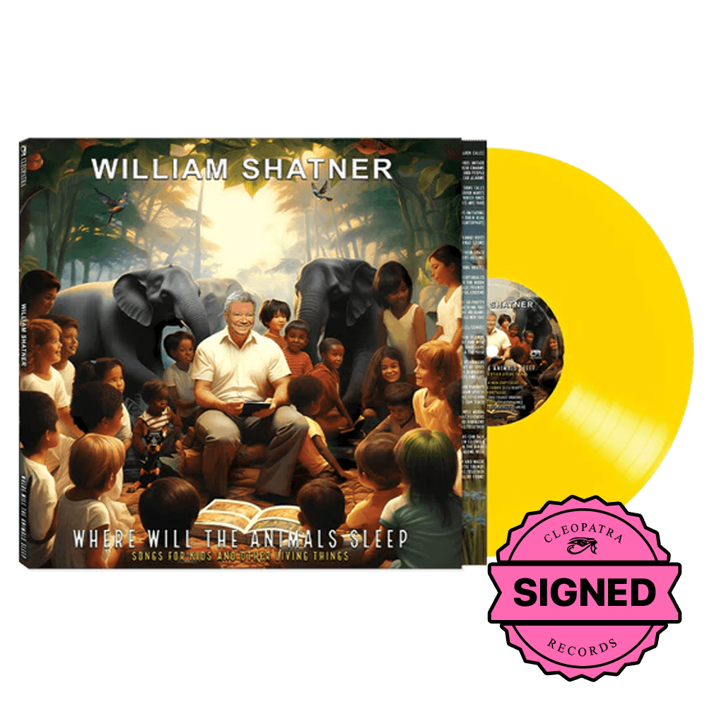 William Shatner - Where Will The Animals Sleep? Songs For Kids And Other Living Things (Yellow Vinyl - Signed by William Shatner)