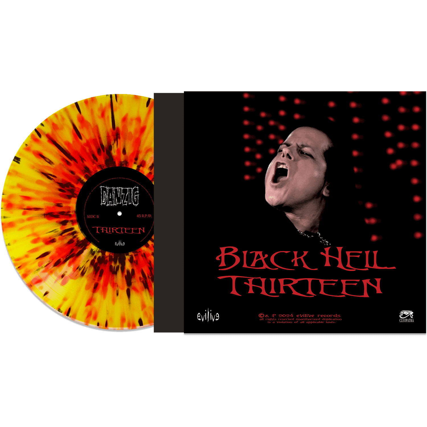 Danzig - Black Hell (Limited Edition Colored 12" Vinyl - Signed by Glenn Danzig) - Cleopatra Records