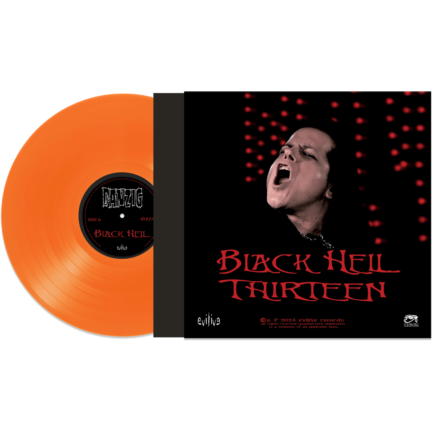 Danzig - Black Hell (Limited Edition Colored 12" Vinyl - Signed by Glenn Danzig) - Cleopatra Records