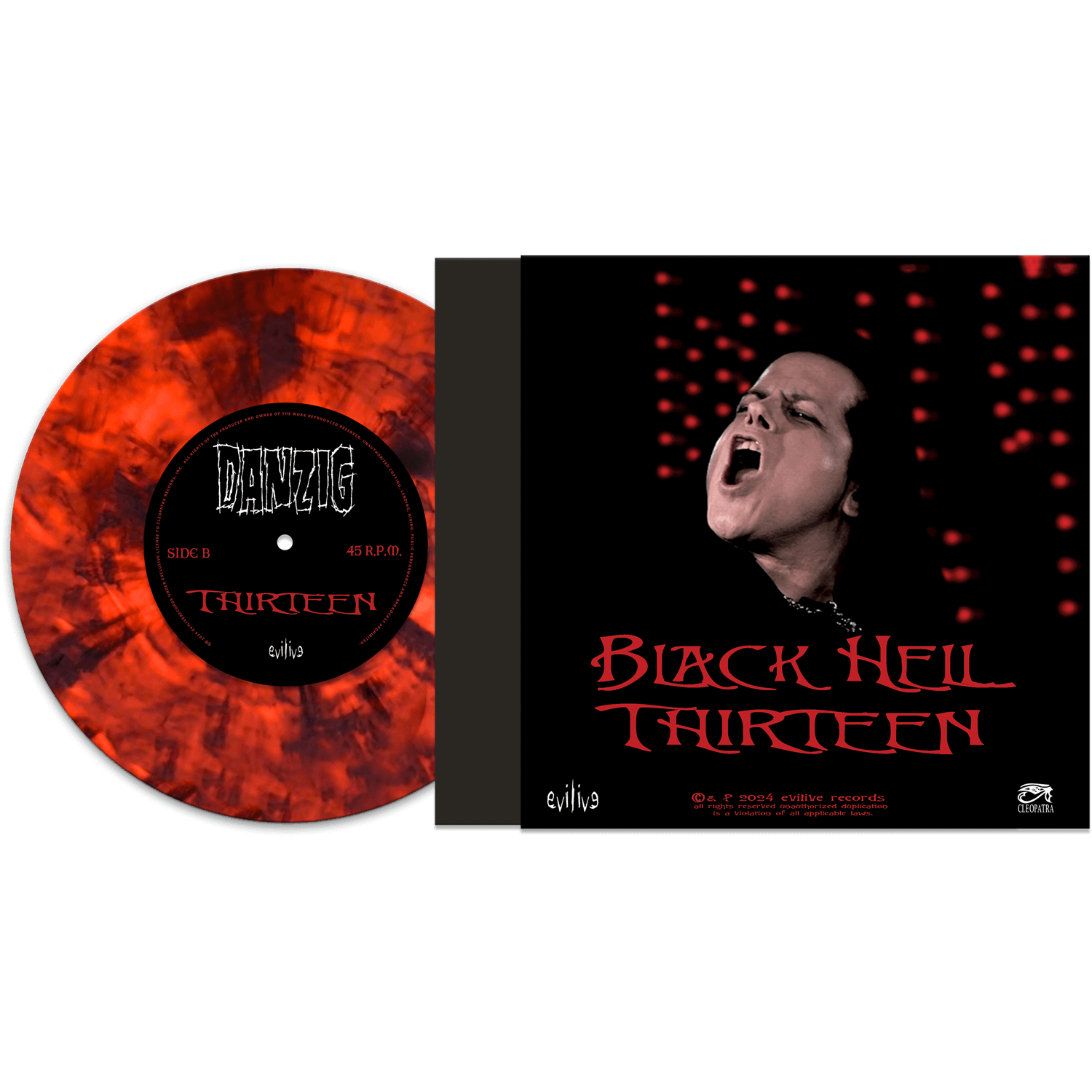 Danzig - Black Hell (Limited Edition Colored 7" Vinyl) - Cleopatra Records