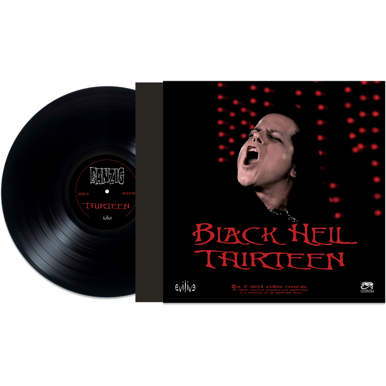 Danzig - Black Hell (Limited Edition Colored 12" Vinyl - Signed by Glenn Danzig) - Cleopatra Records