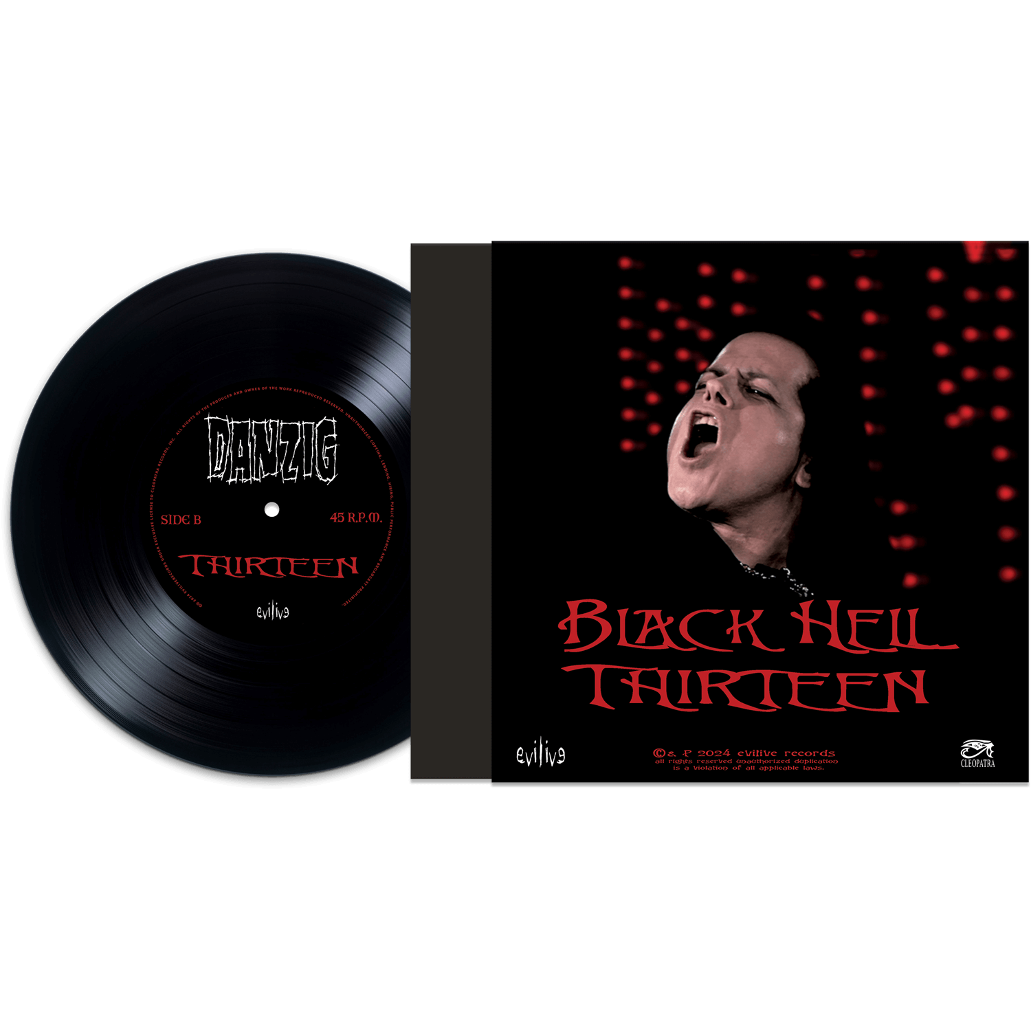 Danzig - Black Hell (Limited Edition Colored 7" Vinyl) - Cleopatra Records