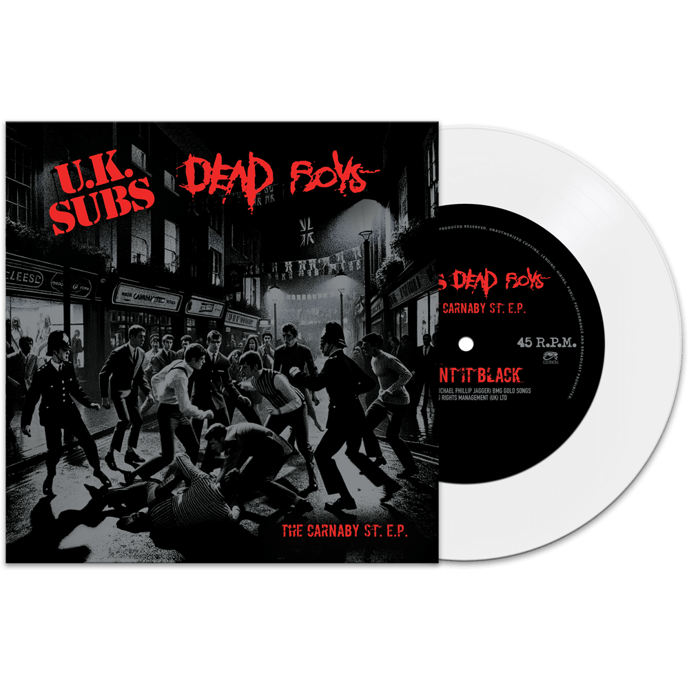 UK Subs & Dead Boys - Carnaby St. (White 7" Vinyl)