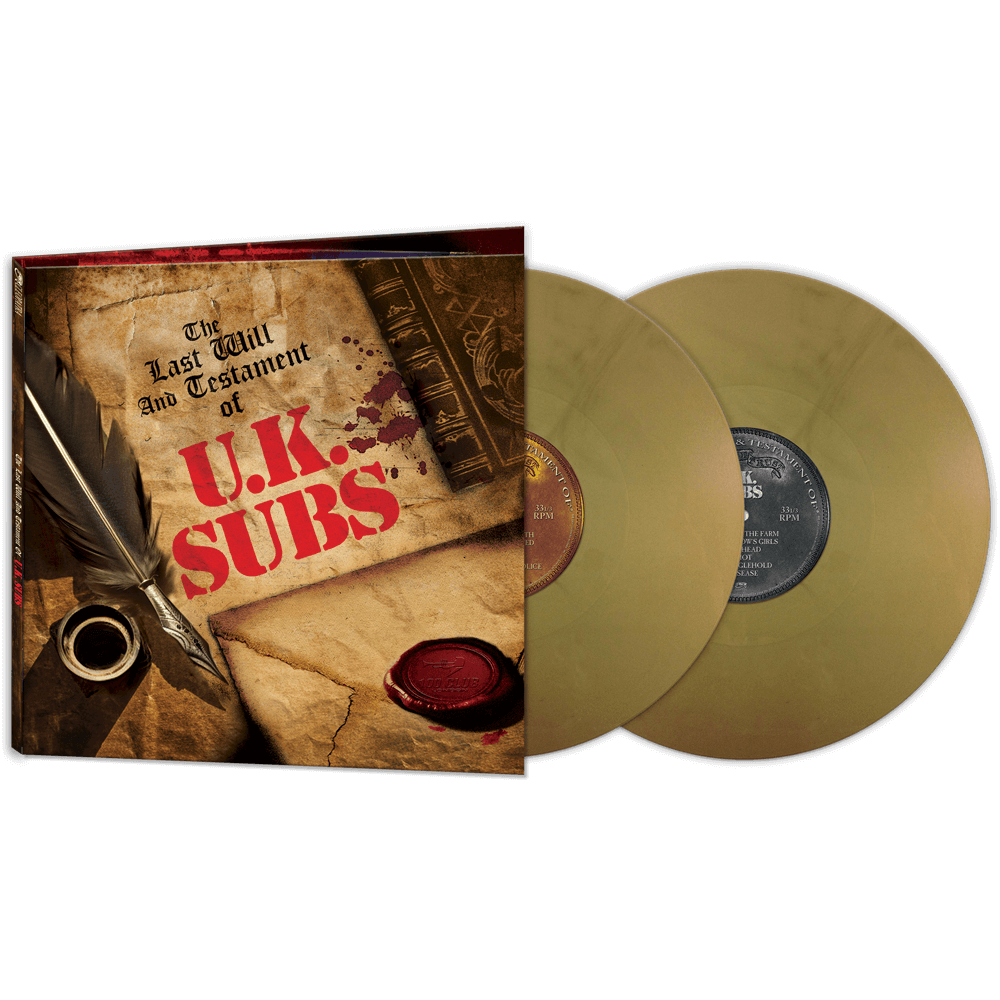 UK Subs - The Last Will And Testament of UK Subs (Double Gold Vinyl) - Cleopatra Records