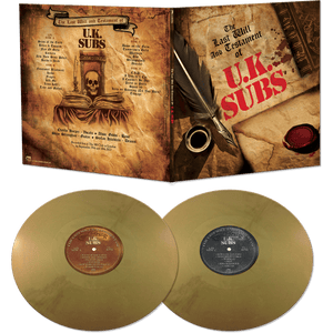 UK Subs - The Last Will And Testament of UK Subs (Double Gold Vinyl) - Cleopatra Records