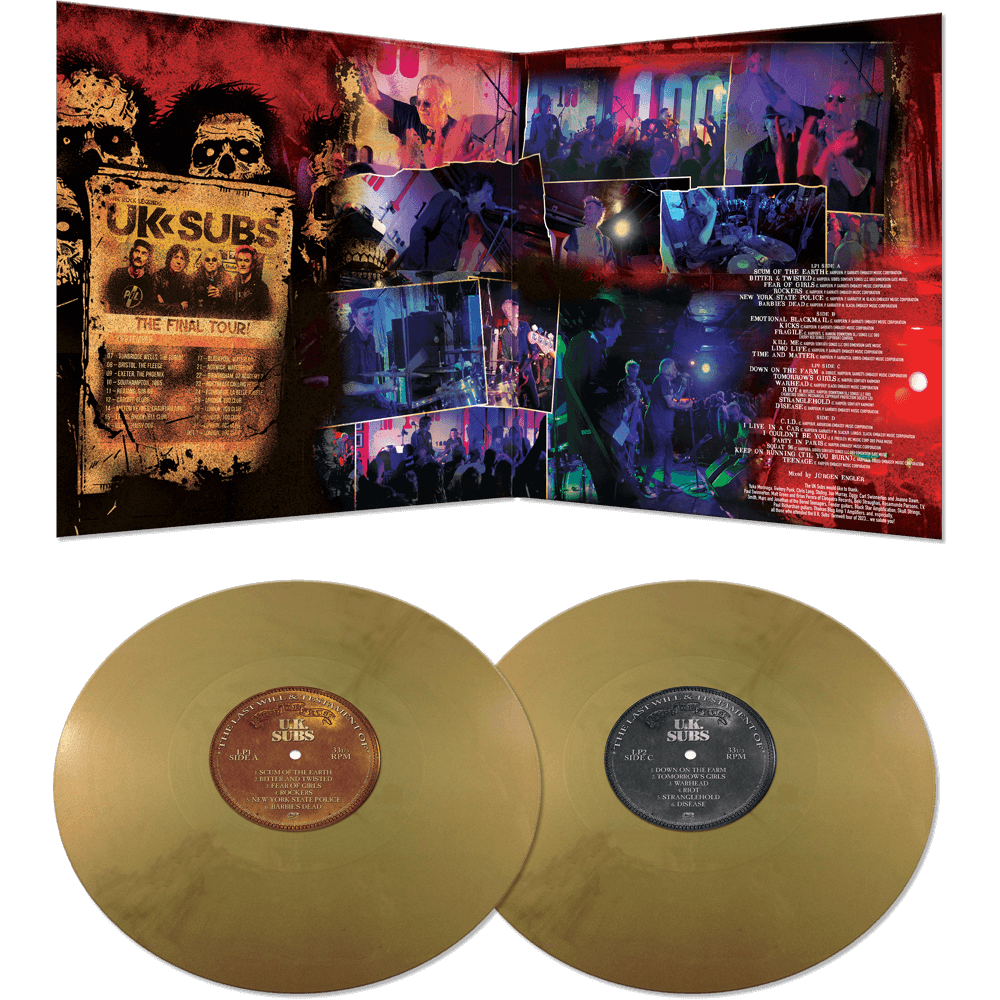 UK Subs - The Last Will And Testament of UK Subs (Double Gold Vinyl) - Cleopatra Records