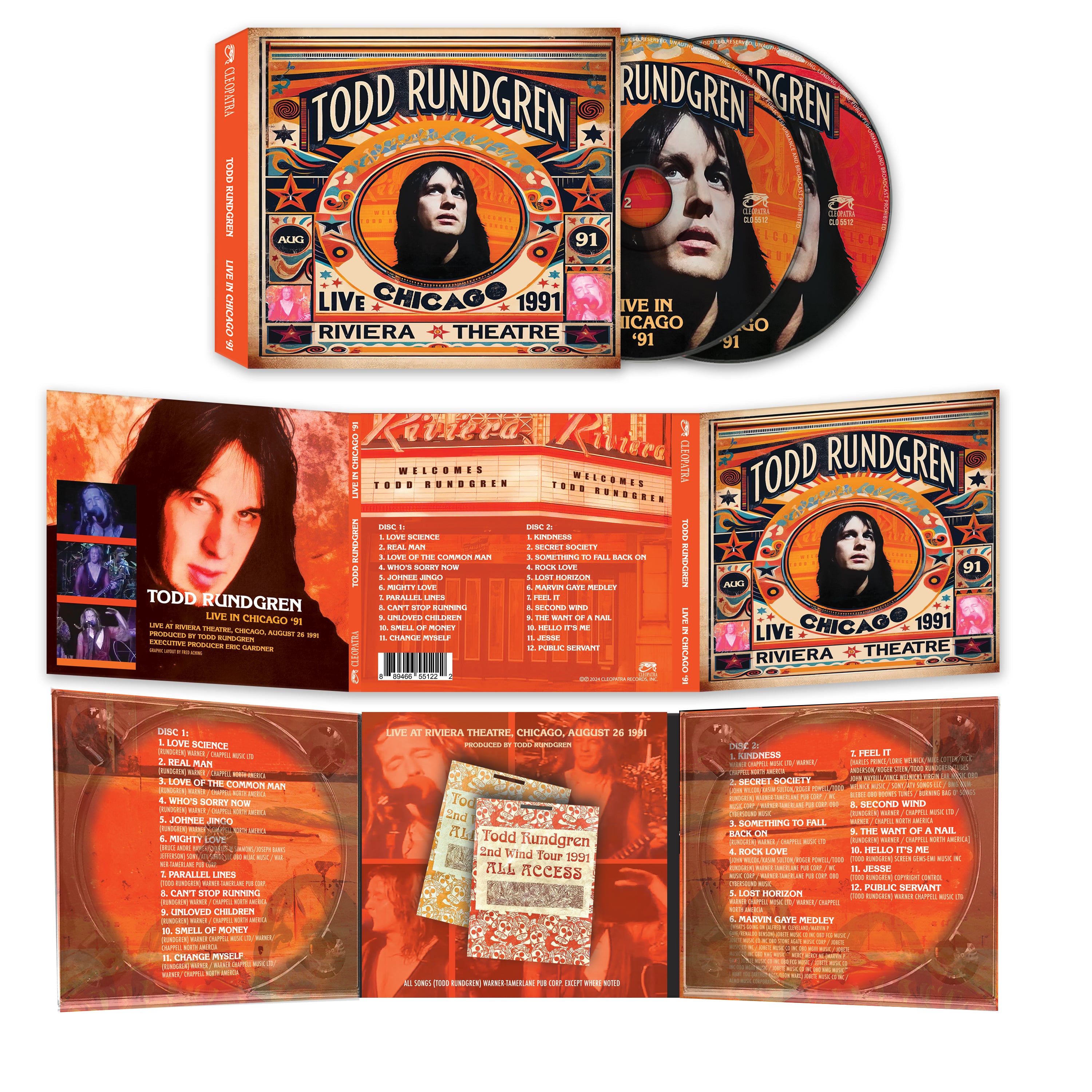 Todd Rundgren Cd Collection Todd Rundgren - Live in Chicago '91 (2 CD)