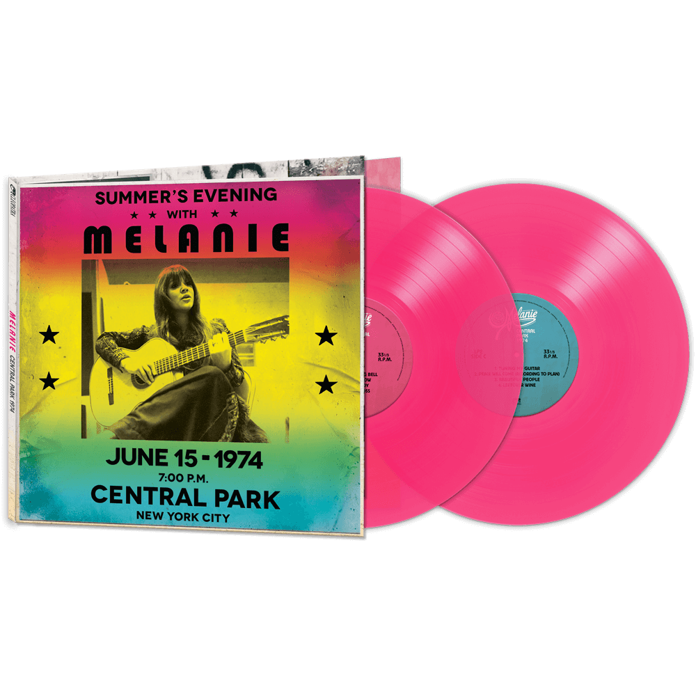 Melanie - Central Park 1974 (Pink Double Vinyl) - Cleopatra Records