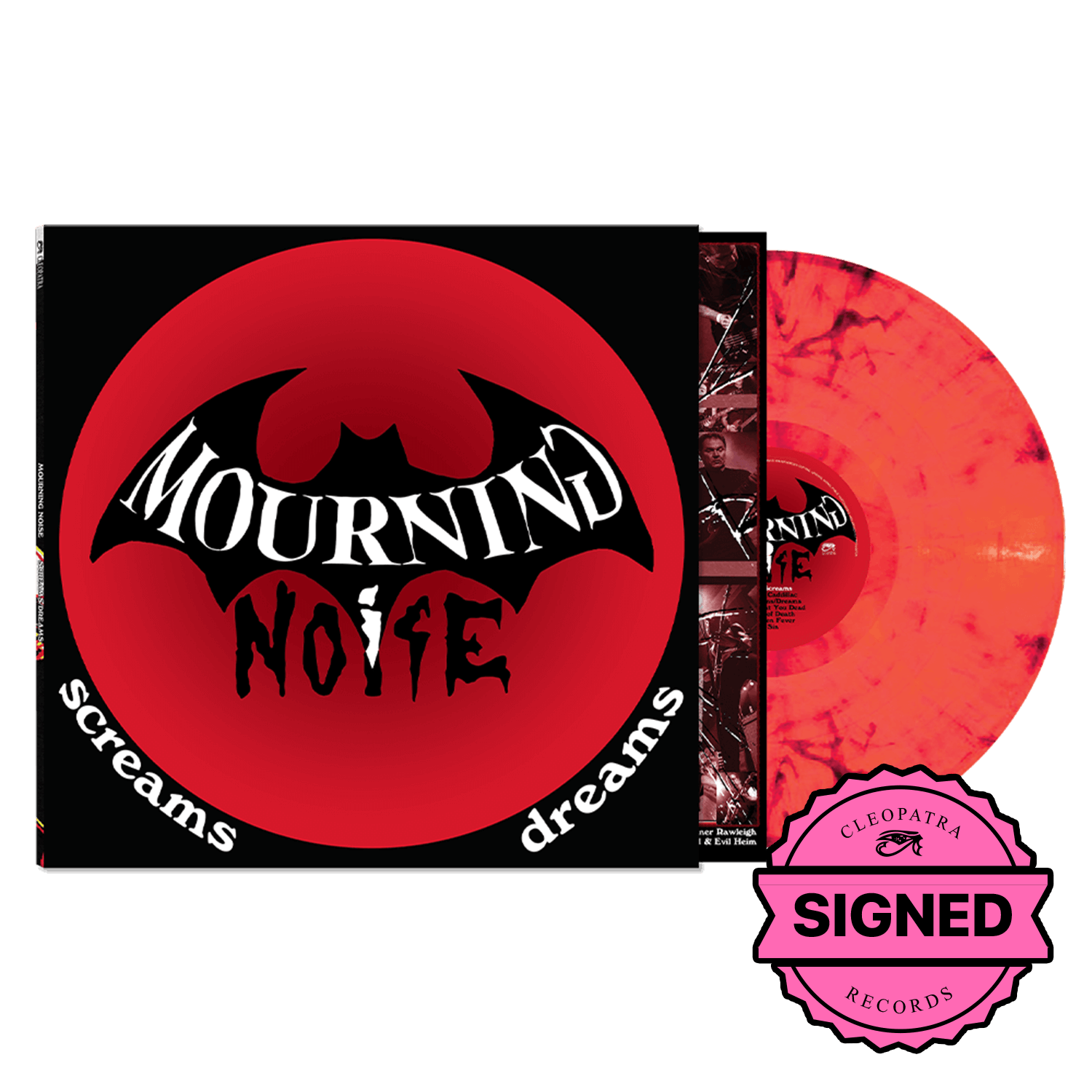 Mourning Noise - Screams - Dreams (Red Marble Vinyl - Signed by all band members)