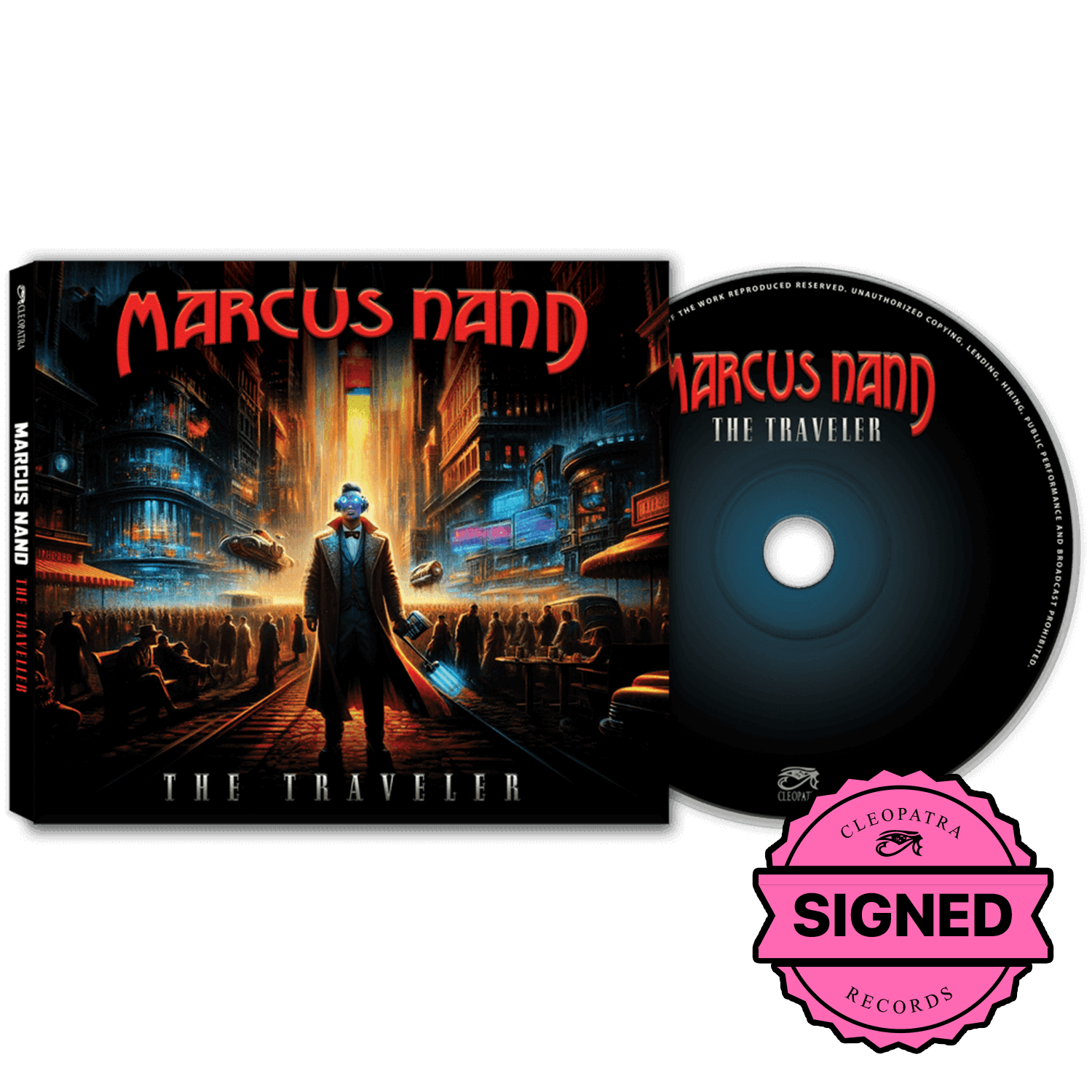 Marcus Nand - The Traveler (CD Digipak - Signed by Marcus Nand) - Cleopatra Records