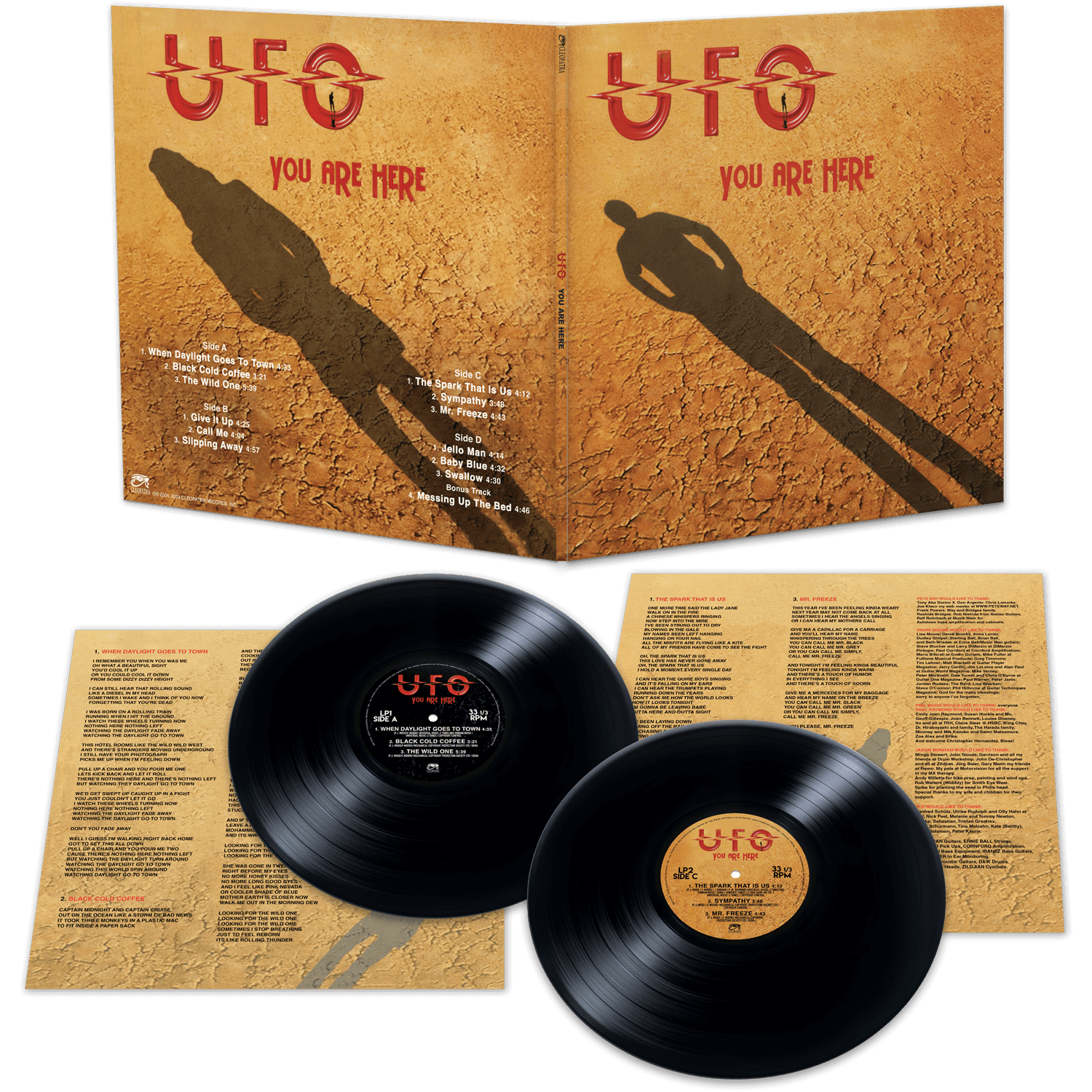 UFO - You Are Here (Black 180 Gram Double Vinyl) - Cleopatra Records UFO - You Are Here (Black 180 Gram Double Vinyl) - Cleopatra Records