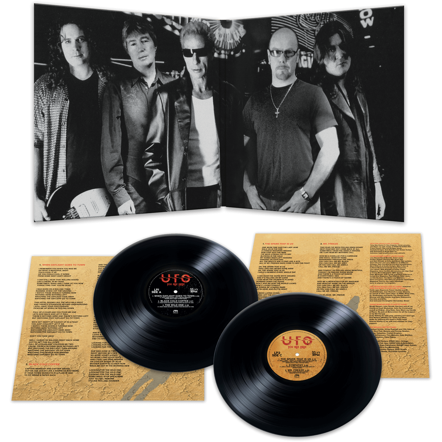 UFO - You Are Here (Black 180 Gram Double Vinyl) - Cleopatra Records