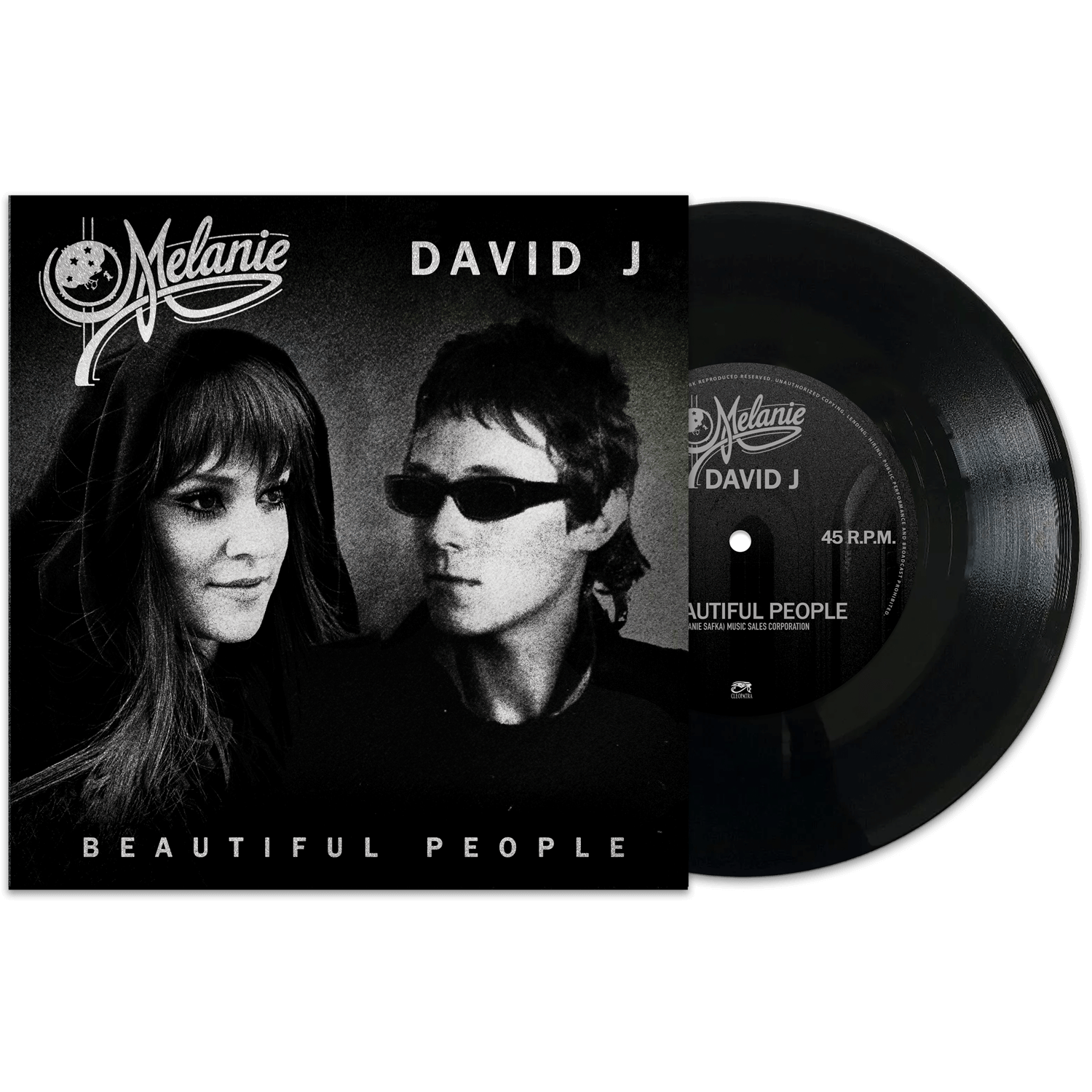 Melanie & David J - Beautiful People (7" Black Vinyl)