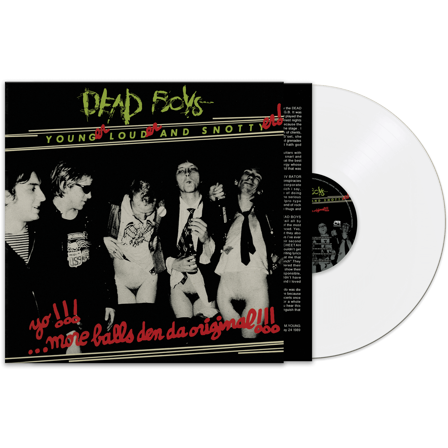 Dead Boys - Younger, Louder And Snottyer (White Vinyl) - Cleopatra Records