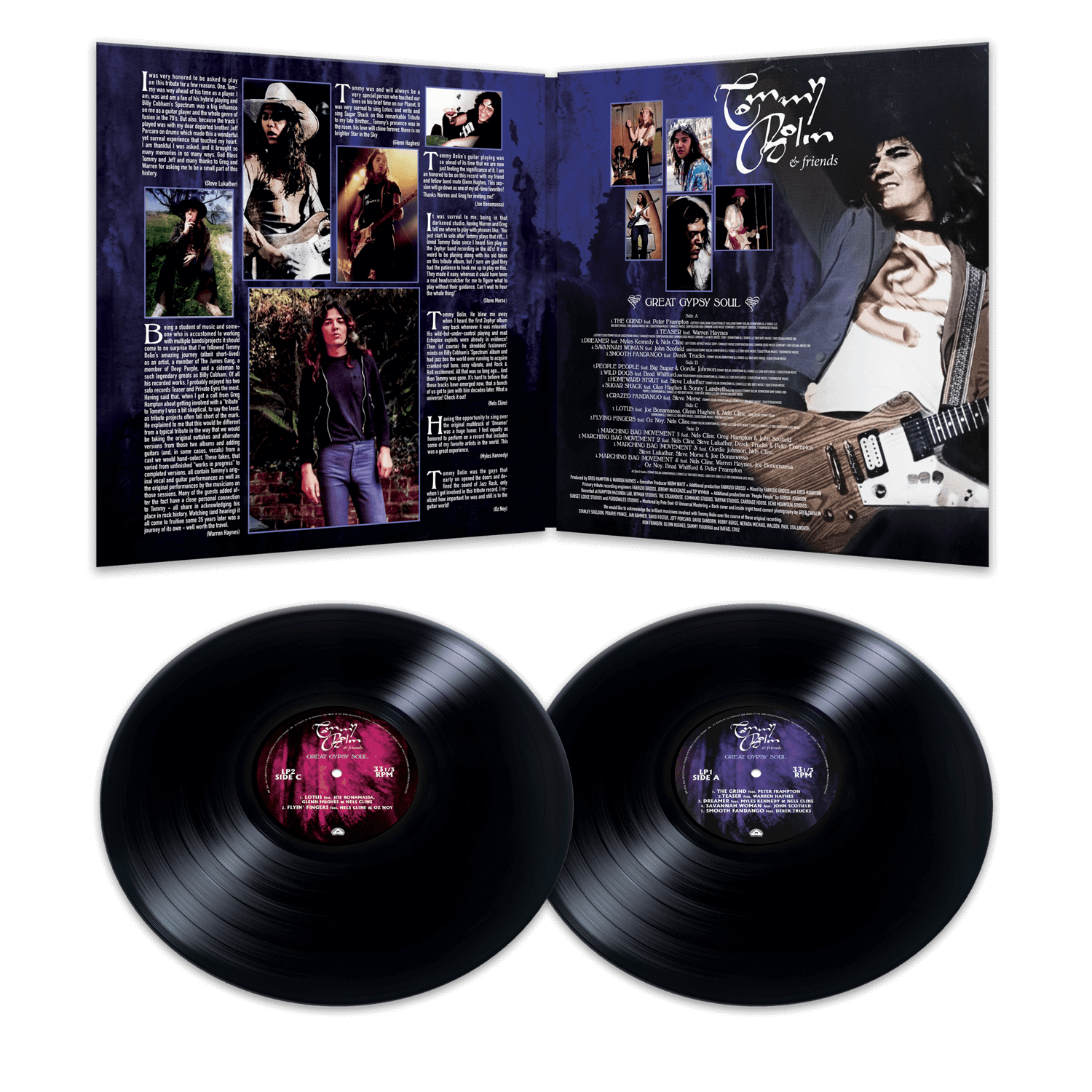 Tommy Bolin & Friends - Great Gypsy Soul (Colored Double Vinyl) - Cleopatra Records