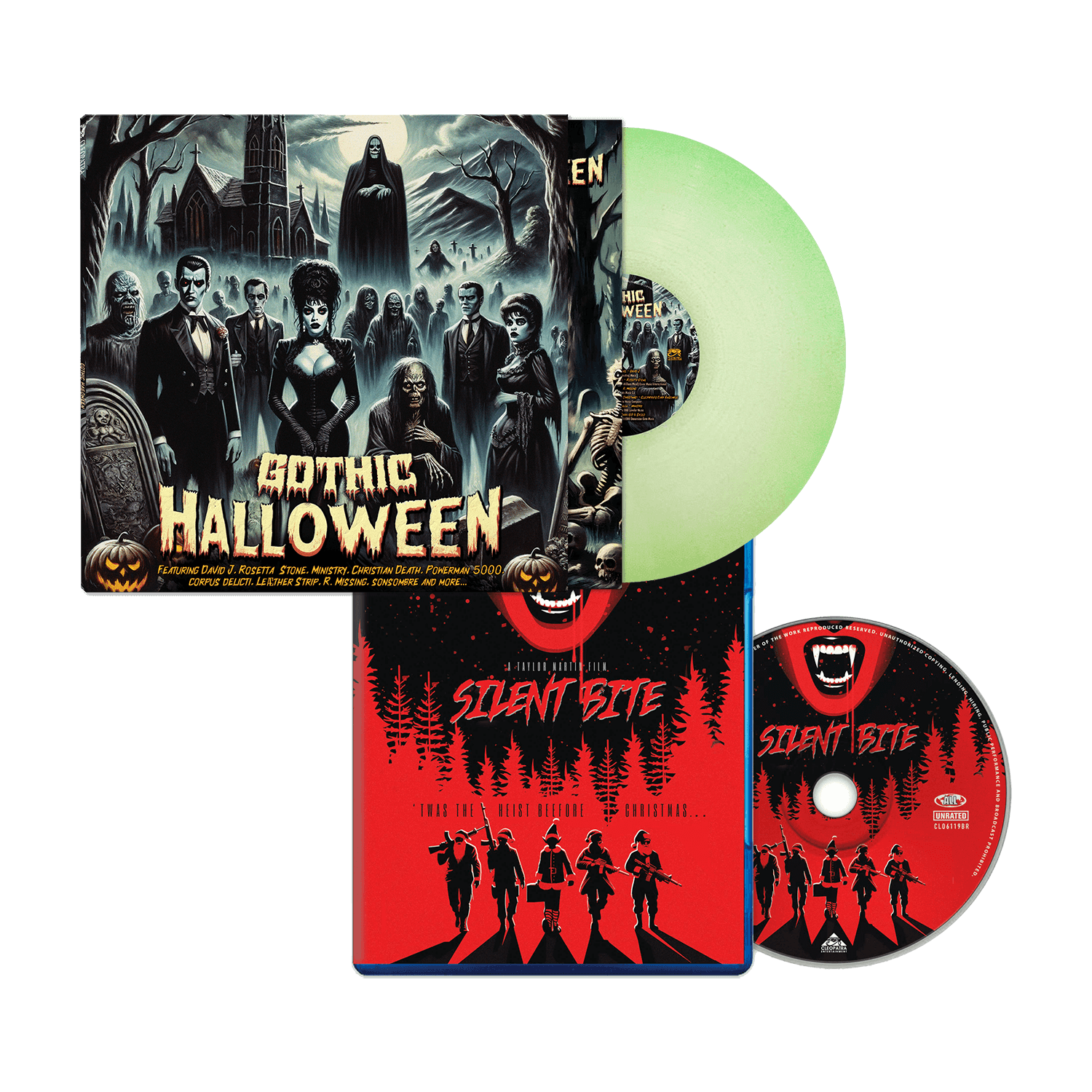 Gothic Halloween (Glow in the Dark Vinyl) + Silent Bite (Blu-Ray) Bundle