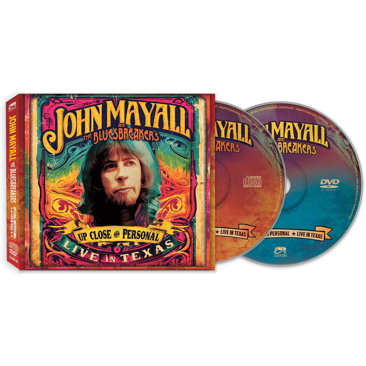 John Mayall & The Bluesbreakers - Up Close And Personal: Live In Texas (CD + DVD) - Cleopatra Records