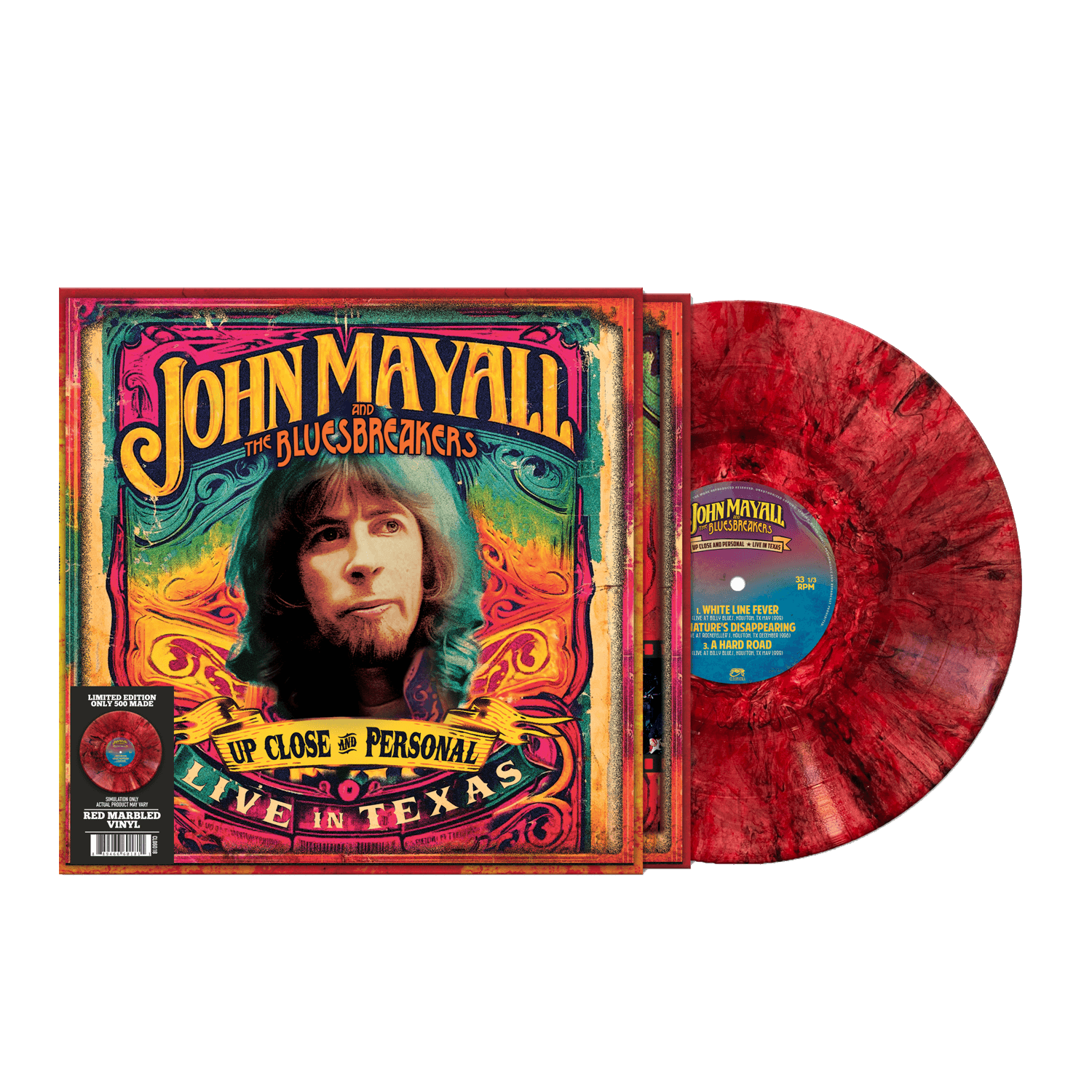 John Mayall & The Bluesbreakers - Up Close And Personal: Live In Texas (Red Marble Vinyl)