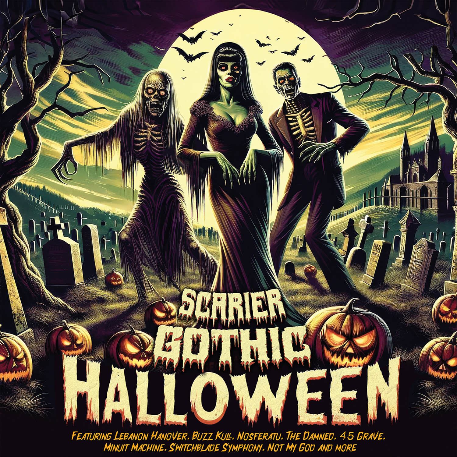 Scarier Gothic Halloween (Orange Vinyl) - Cleopatra Records