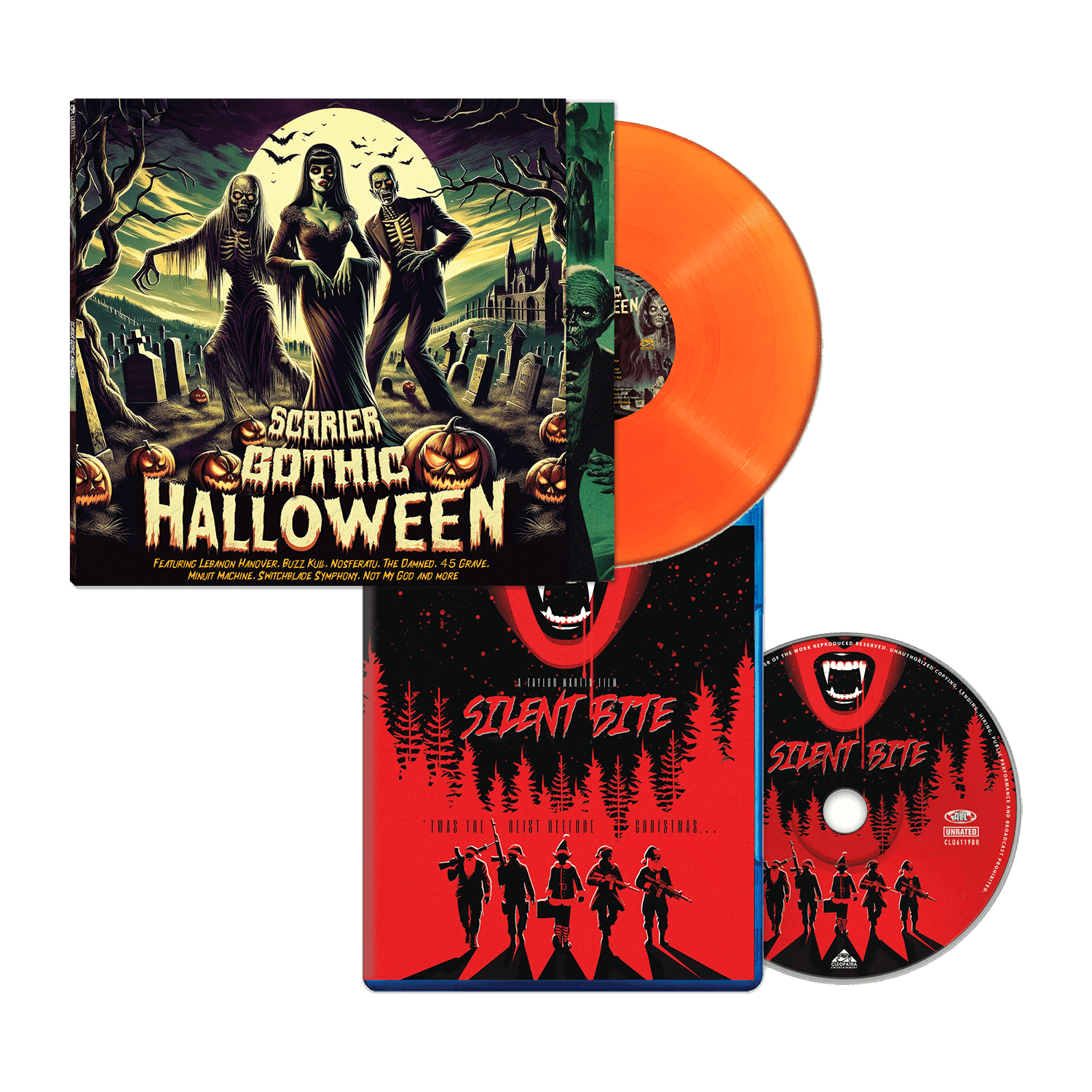Scarier Gothic Halloween (Orange Vinyl) + Silent Bite (Blu-Ray Scarier Gothic Halloween (Orange Vinyl) + Silent Bite (Blu-Ray