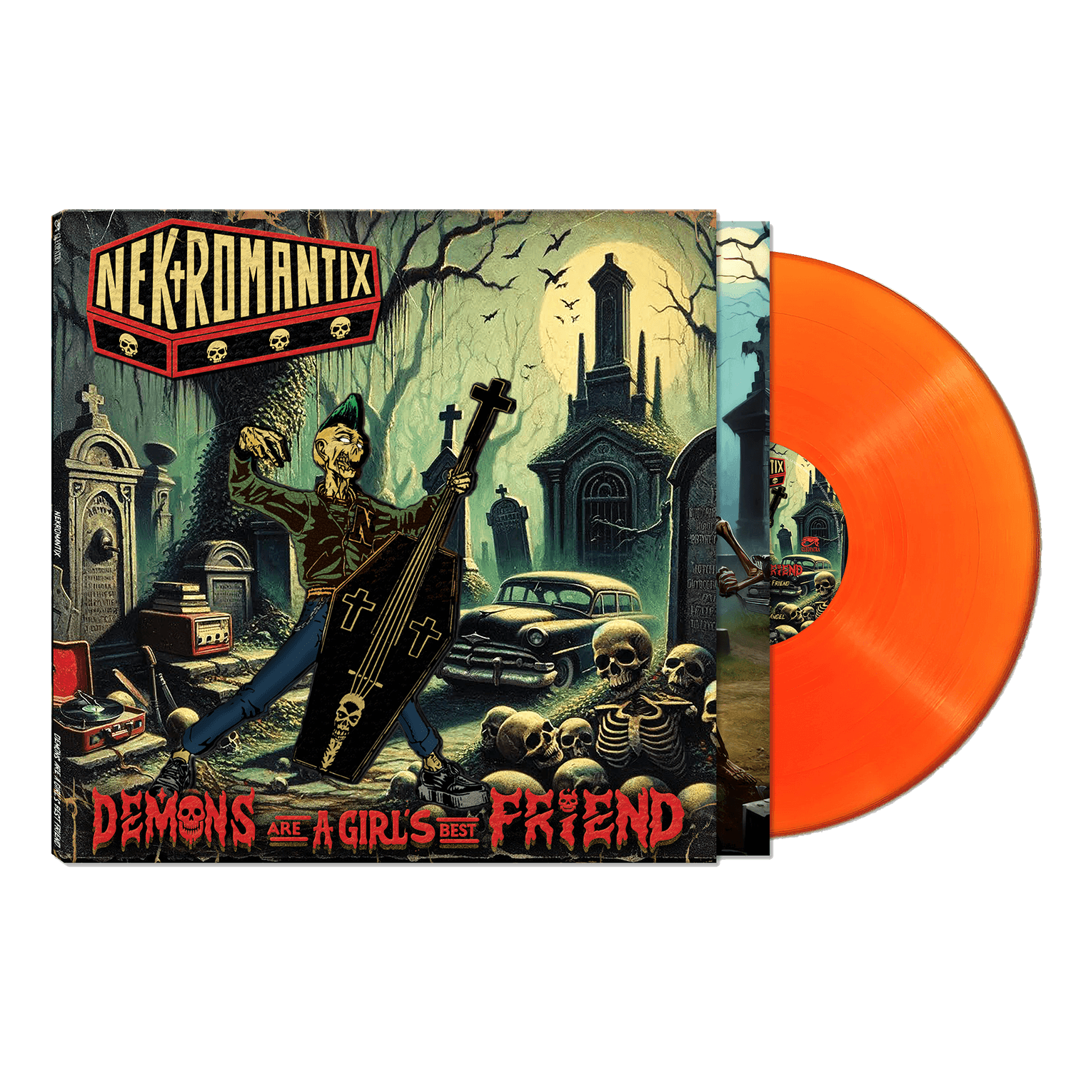 Nekromantix - Demons Are A Girl's Best Friend (Orange Vinyl) - Cleopatra Records