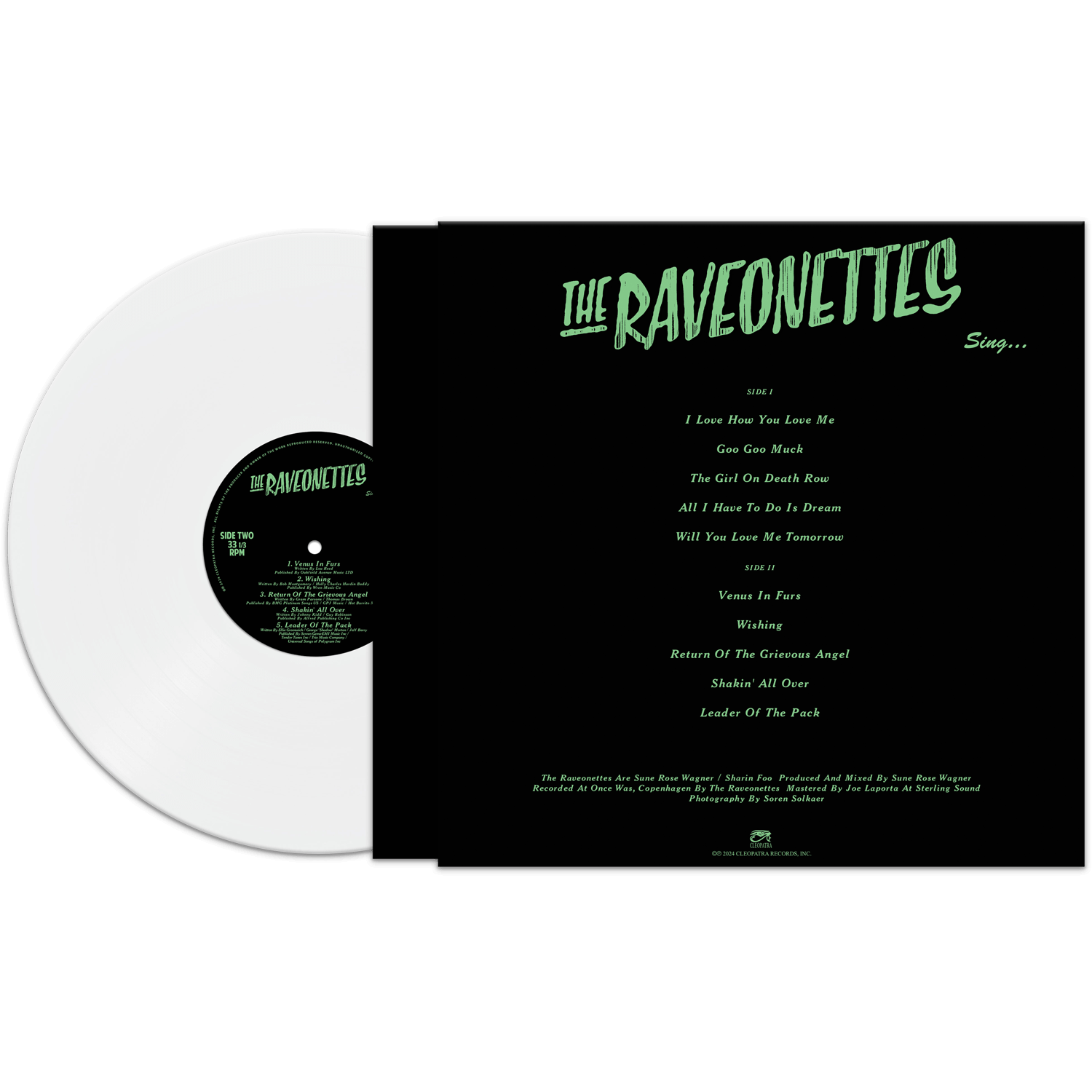 The Raveonettes - The Raveonettes Sing (White Vinyl) - Cleopatra The Raveonettes - The Raveonettes Sing (White Vinyl) - Cleopatra