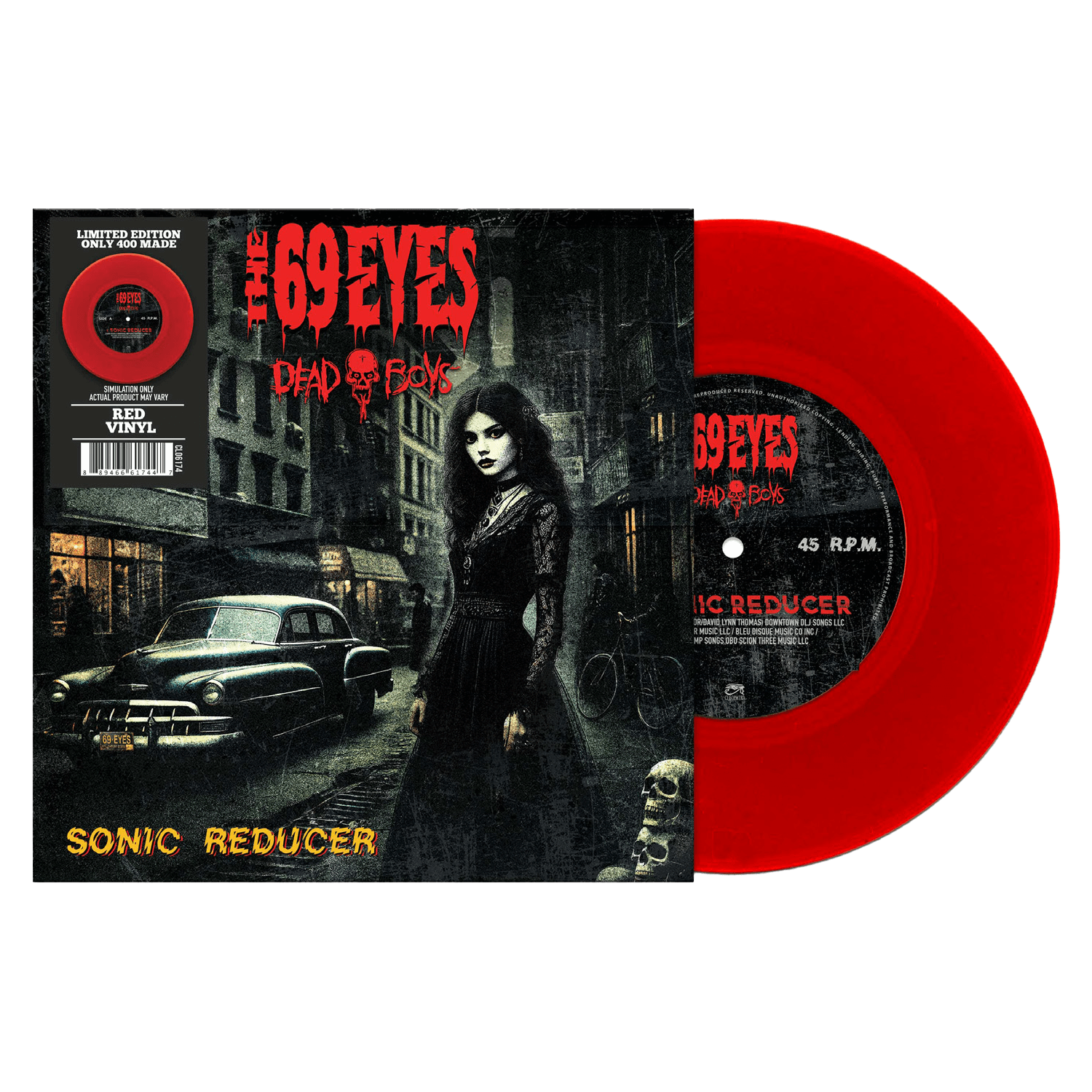 The 69 Eyes, Dead Boys - Sonic Reducer (Blood Red 7" Vinyl)