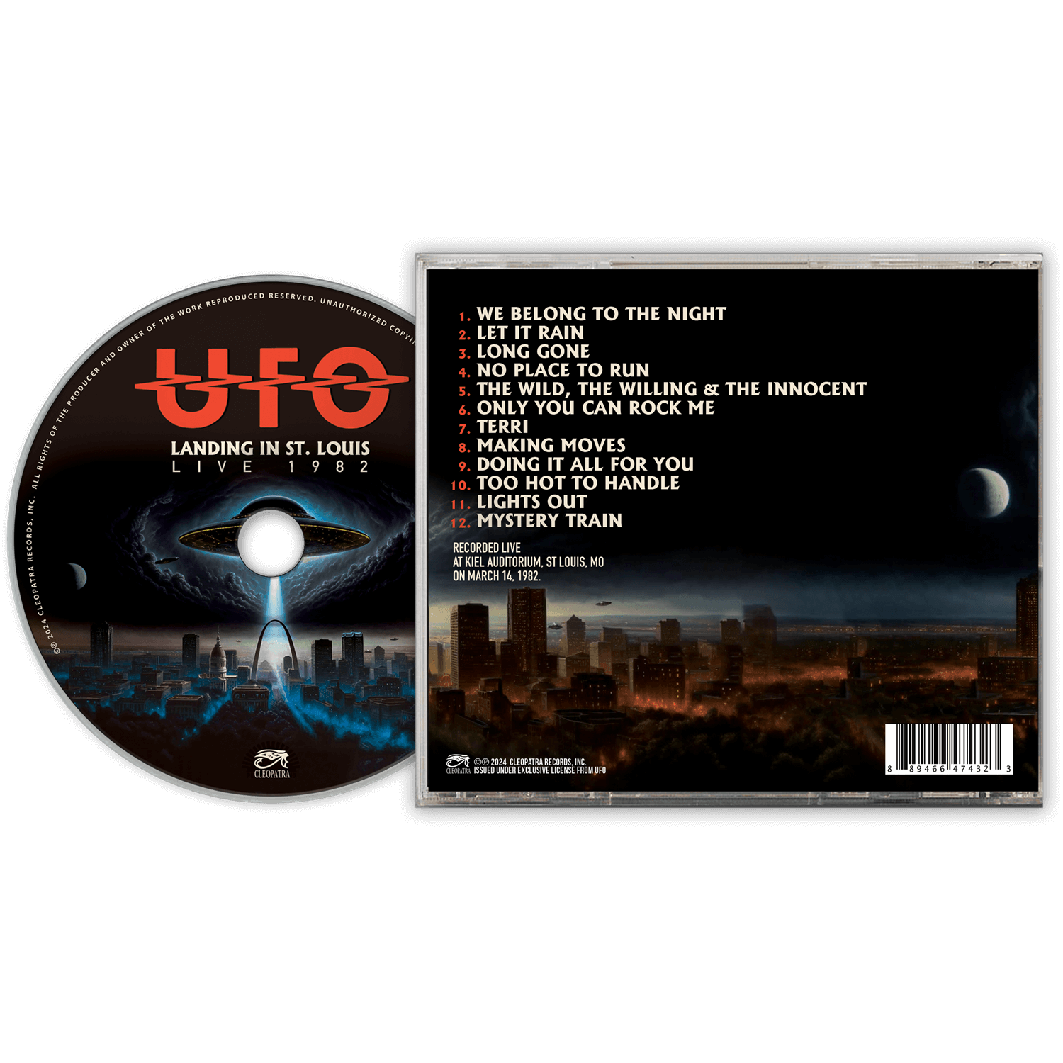 UFO - Landing In St. Louis - Live 1982 (CD Jewel Case) - Cleopatra Records