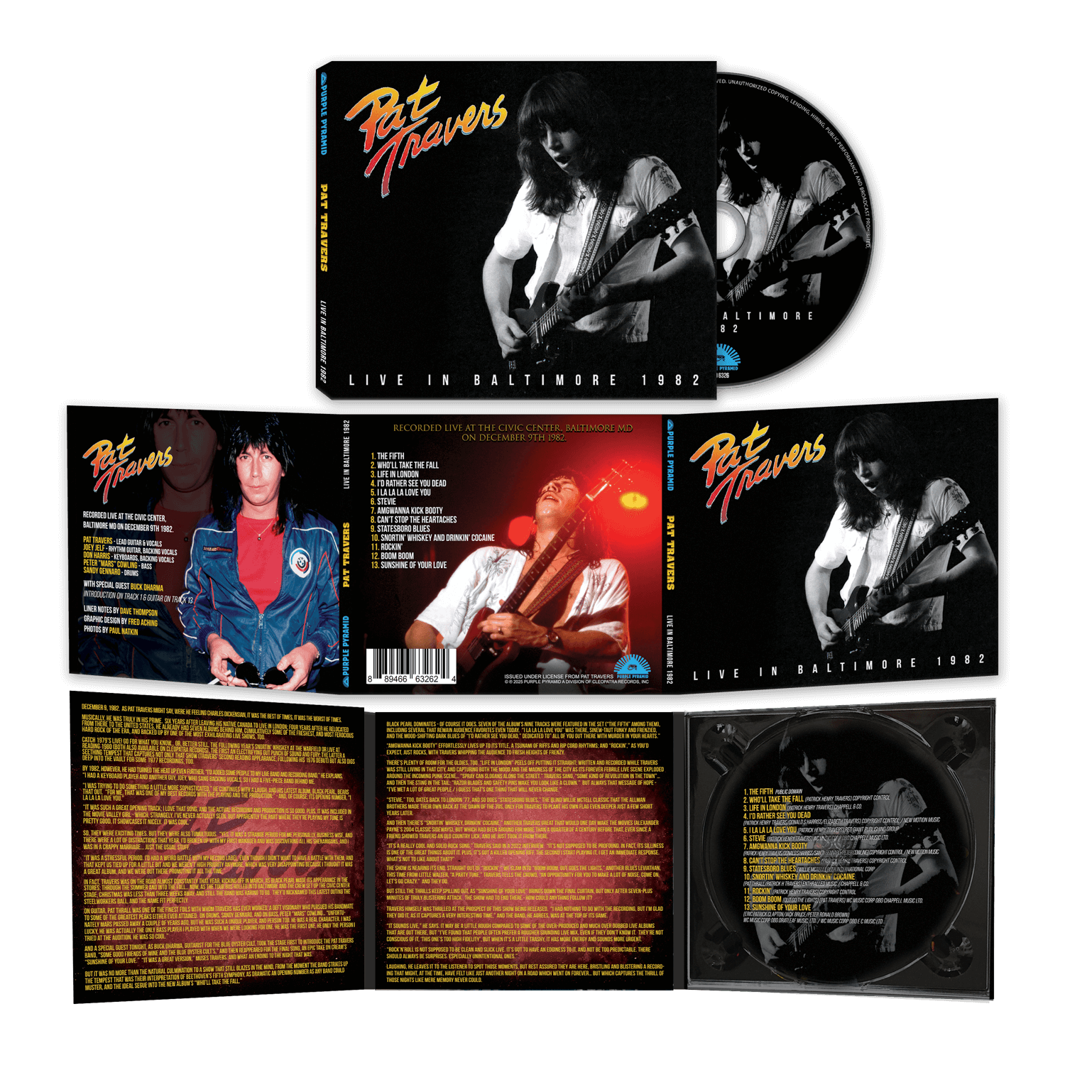 Pat Travers - Live In Baltimore 1982 (CD)