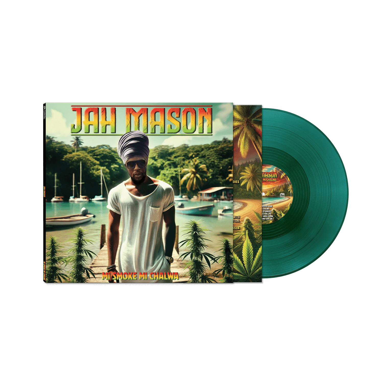 Jah Mason - Mi Smoke Mi Chalwa (Green Vinyl LP)